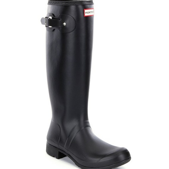 ♨️LAST 1♨️HUNTER BNWT OrigTall Black MATTE - Picture 2 of 10